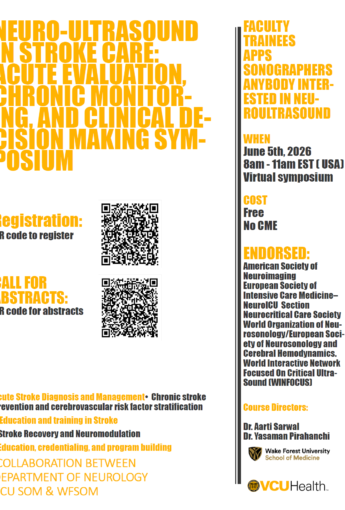 Neuro-Ultrasound in Stroke Care: Acute Evaluation, Chronic Monitoring, and Clinical Decision Making Symposium
